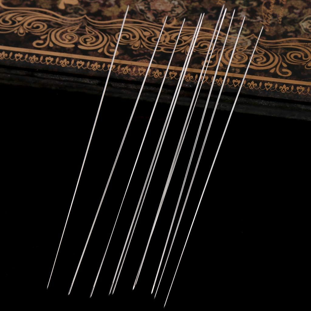 Metal Sewing Needle 7.5cm Threading Needle Embroidery Beading Needle for Jewelry
