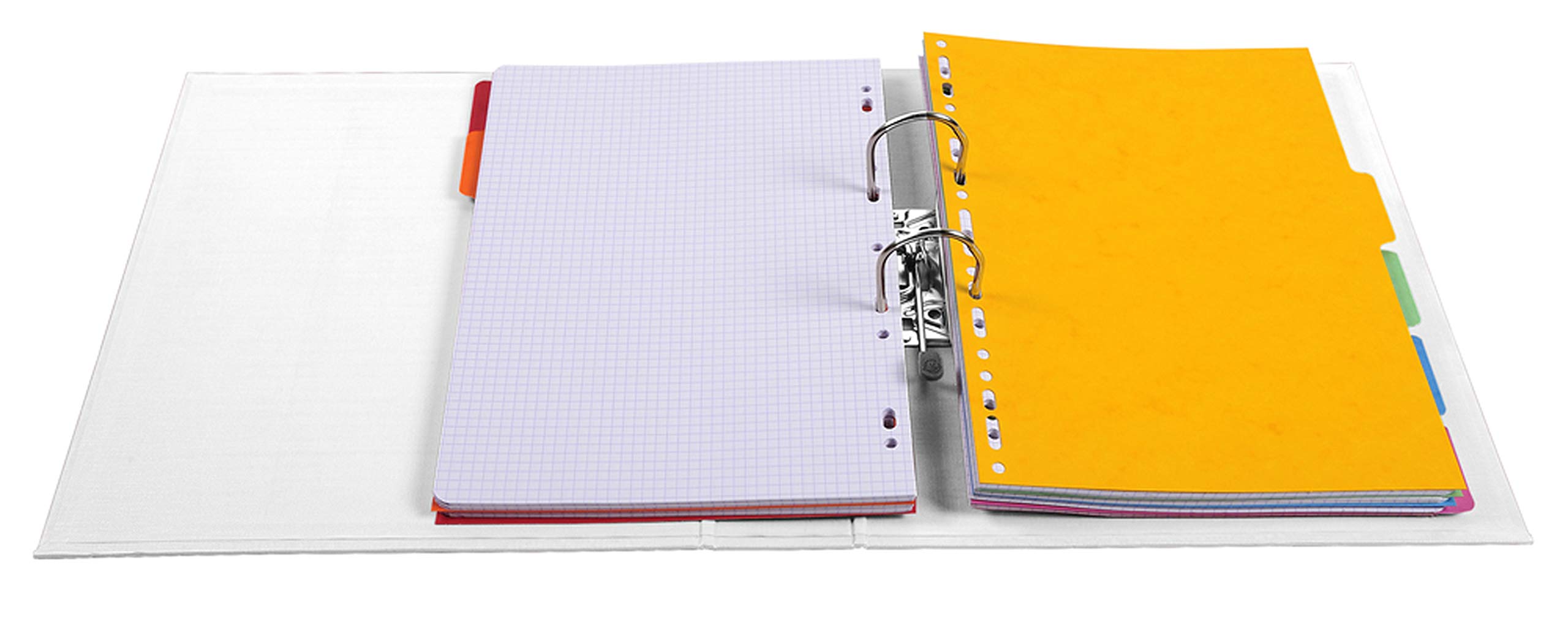 Exacompta - ref. 53748E - Doos met 10 ordners met hefboom Prem'Touch® A4 - 70 mm rug - 75 mm mechaniek - Afmetingen: 32 x 29 x 7 cm - Formaat A4 - Kleur : Wit