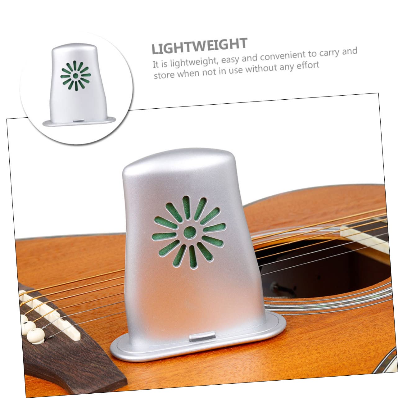 NULYLU Guitar Accessory Kit Sound Hole Humidifier Warm Mist for Acoustic Guitar Maintenance