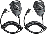 Vista 1 de BAOFENG Micrófono policía Walkie Talkie Accesorios de micrófono Radioaficionado Micrófono para Baofeng UV-5R Mini BF-F8HP Pro 5RM UV-32 DM-32 GM21