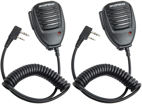 BAOFENG Micrófono policía Walkie Talkie Accesorios de micrófono Radioaficionado Micrófono para Baofeng UV-5R Mini BF-F8HP Pro 5RM UV-32 DM-32 GM21