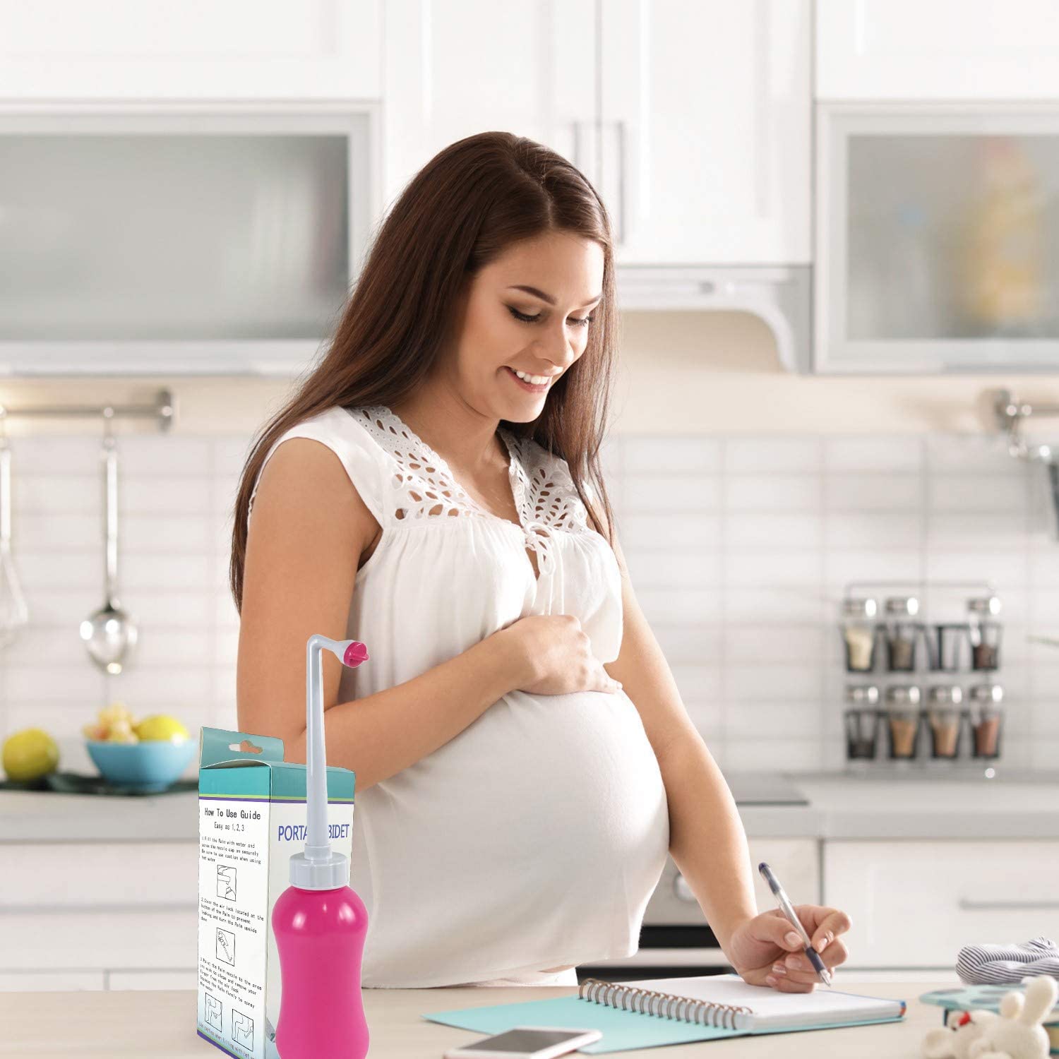 Bottiglia Perineale Post-Partum 12 Oz - Con 2 Ugelli, Per Igiene Intima E Pulizia Bambini - Foto 9