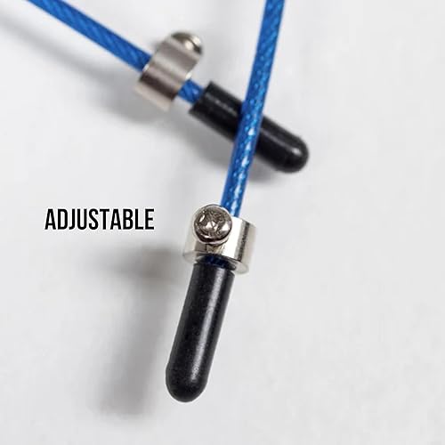 Miniatura 5 de REP Cuerdas de velocidad de fitness - Cuerdas ajustables de competencia y velocidad de cable para acondicionamiento y doble bajo