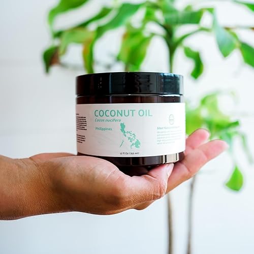 Miniatura 6 de Aceite de coco sólido (12 onzas líquidas), procedente directamente de nuestro socio agrícola en Filipinas, aceite portador para diluir aceites