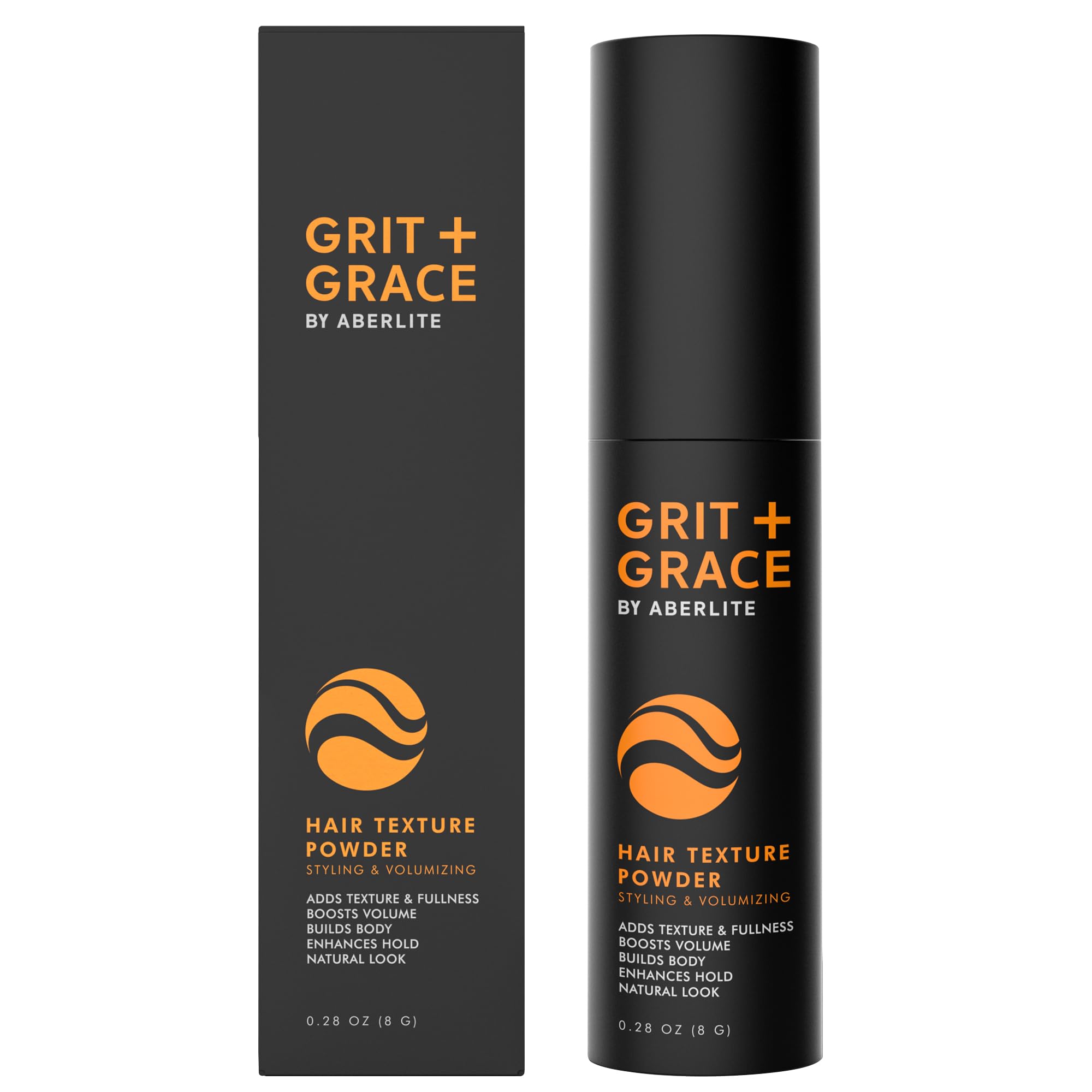 Aberlite Grit + Grace Hair Texture Powder Spray for Men & Women - Styling Texturizing Volume Powder, Volumizing Hair Products, Matte Finish