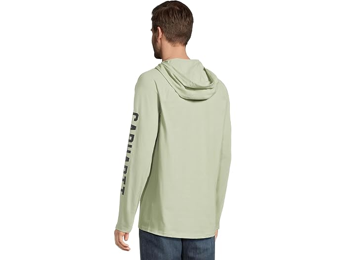 Force Relaxed Fit Midweight Long Sleeve Logo Graphic Hooded T-Shirt - Image 3