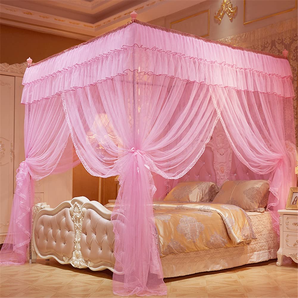 cypreason Four Corner Post Bed Canopy - Bed Drapes For Bedroom,Netting Bed Tent, Girls Canopy Bed Decor For Baby Crib, Kid Bed And Adult Beds, 1.5×2×2m