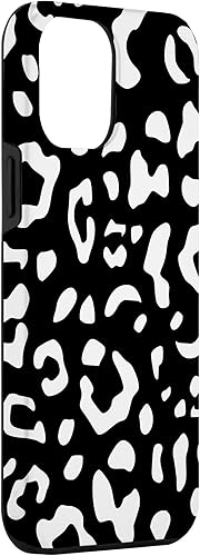 Miniatura 3 de Funda con estampado de leopardo blanco y negro para iPhone 14 Pro Max