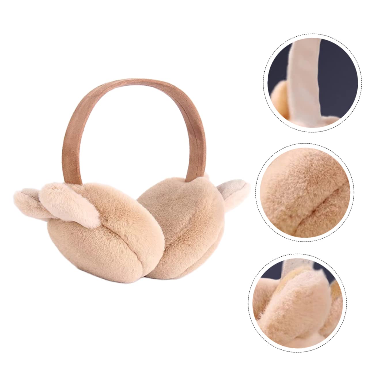 SOIMISS 5stücke Winter Ohrenschützer Mit Faltbarem Design Und Kuscheligem Kunstfell Süße Bunny Ohren Earmuffs Für Damen Skifahren Wandern Für Alltag