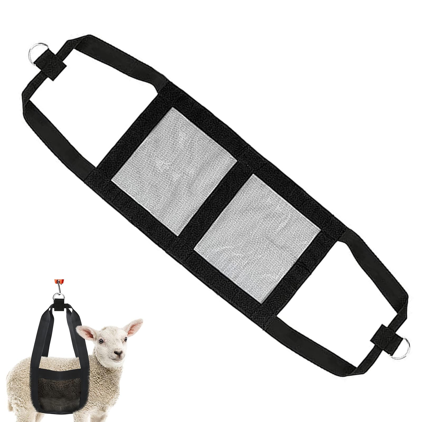 Bétail Sling, Hamac De Toilettage, Sangle De Pesée Réglable, Fournitures De Pesée Du Bétail, Pèse-Bébé En Nylon Pour Animaux Veau, Écharpe De Pesée Pour Animaux, Ceinture De Pesée Pour Le Bétail