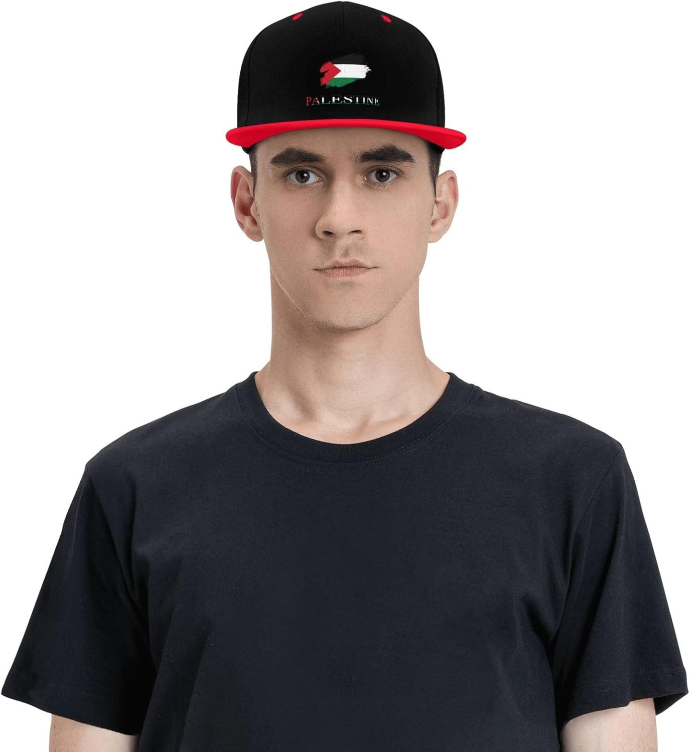 Brush Palestinian Palestine Flag Hip Hop Baseball Cap for Men Women Unisex Snapback Hat - Image 8