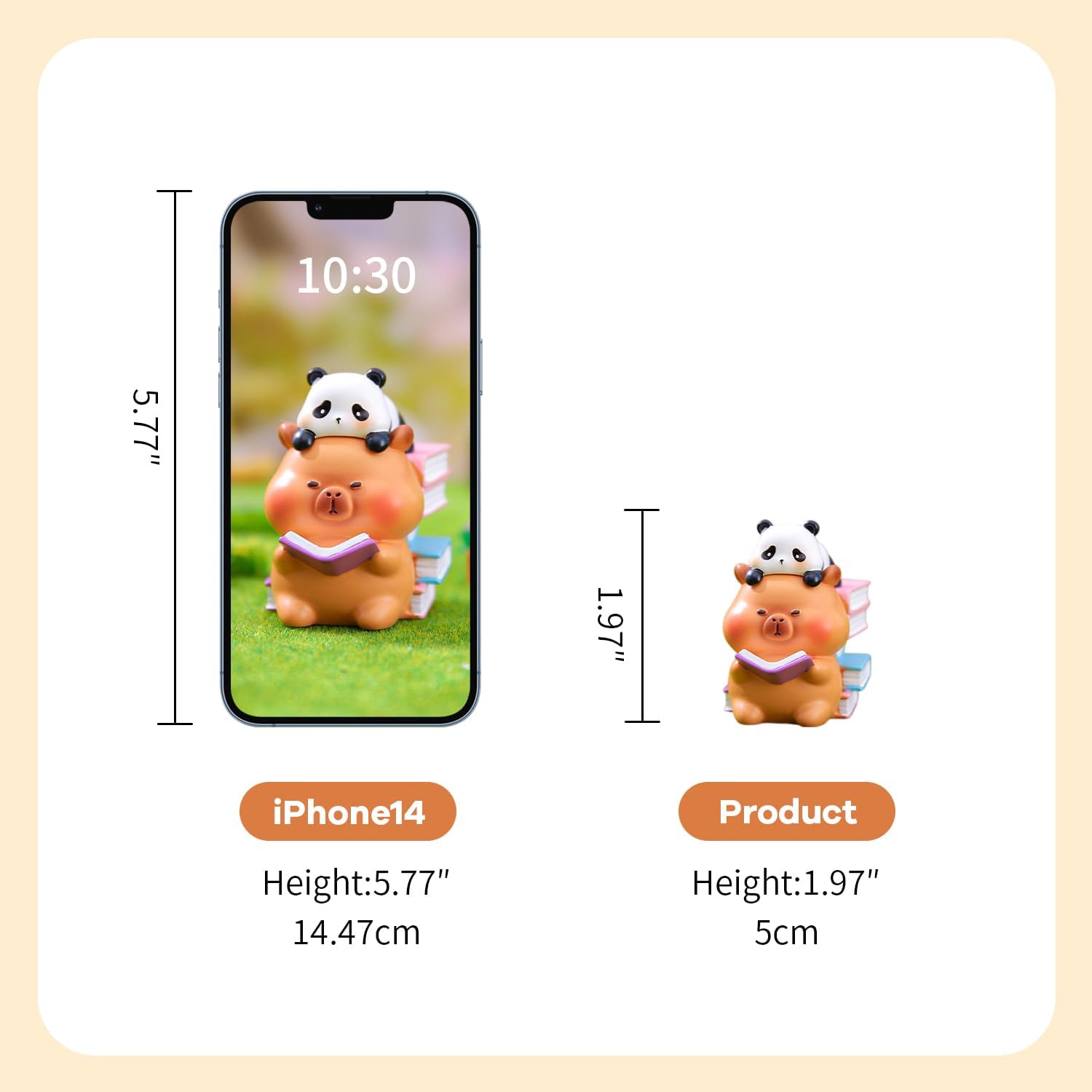 Yuangungun Shuihanhan Capybara and Panda Series Blind Box Figures, Random Design Action Figures Collectible Toys for Birthday Gift, Home Decorations, Single Box
