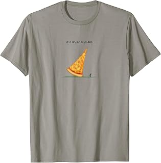 Tower of pizza, funny Italian tower of Pisa TGIF foodie pun T-Shirt