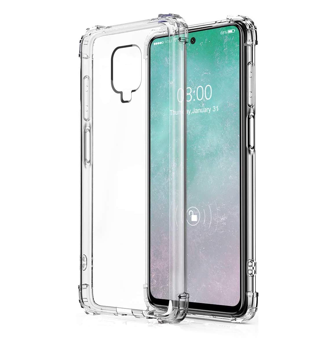 Amazon Brand - Solimo Plastic Mobile Cover (Soft & Flexible Back Case) For Mi Redmi Note 9 Pro Max (Transparent) (B07SS2ZKD8) Amazon Price History, Amazon Price Tracker