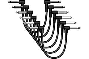 Professional 6 Inch Guitar Patch Cable for Enhanced Sound