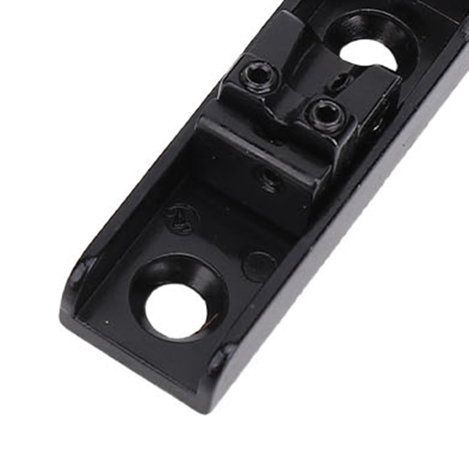 Tissting Ponte Per Basso Senza Paletta 4 Corde Con Serratura - Kit Di Ricambio Con Base CNC Regolabile Per Allineamento Corda E Stabilità Accordatura, Per Musicisti Professionisti (Black)