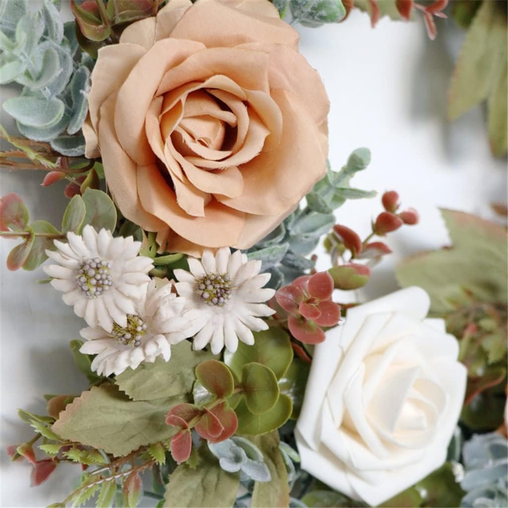 Autumn Coloured Faux Wreath Wedding Scene Decoration Home Patio Door Hanging Wreath