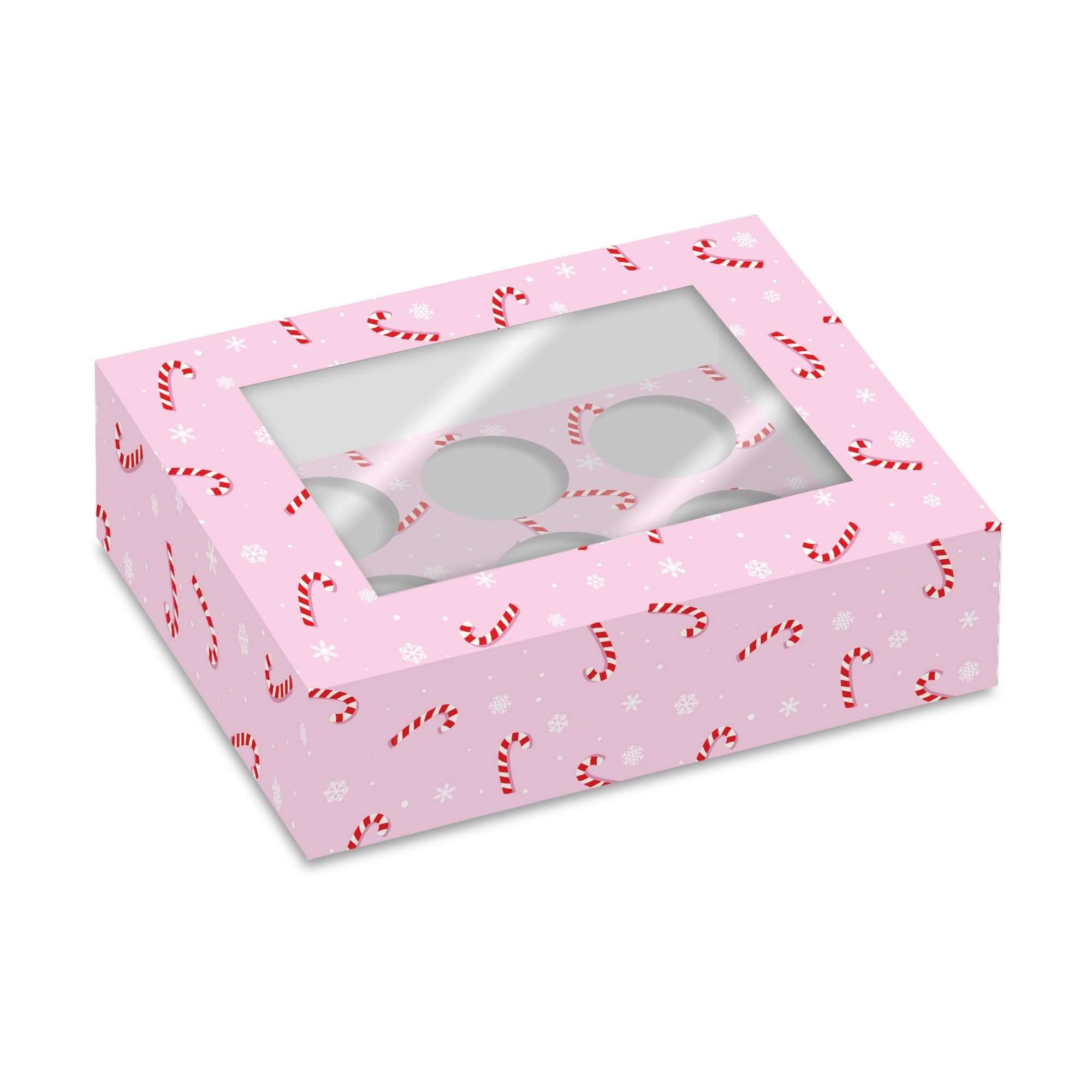 Simply Making Candy Canes Cupcake Box - Pack Of 2