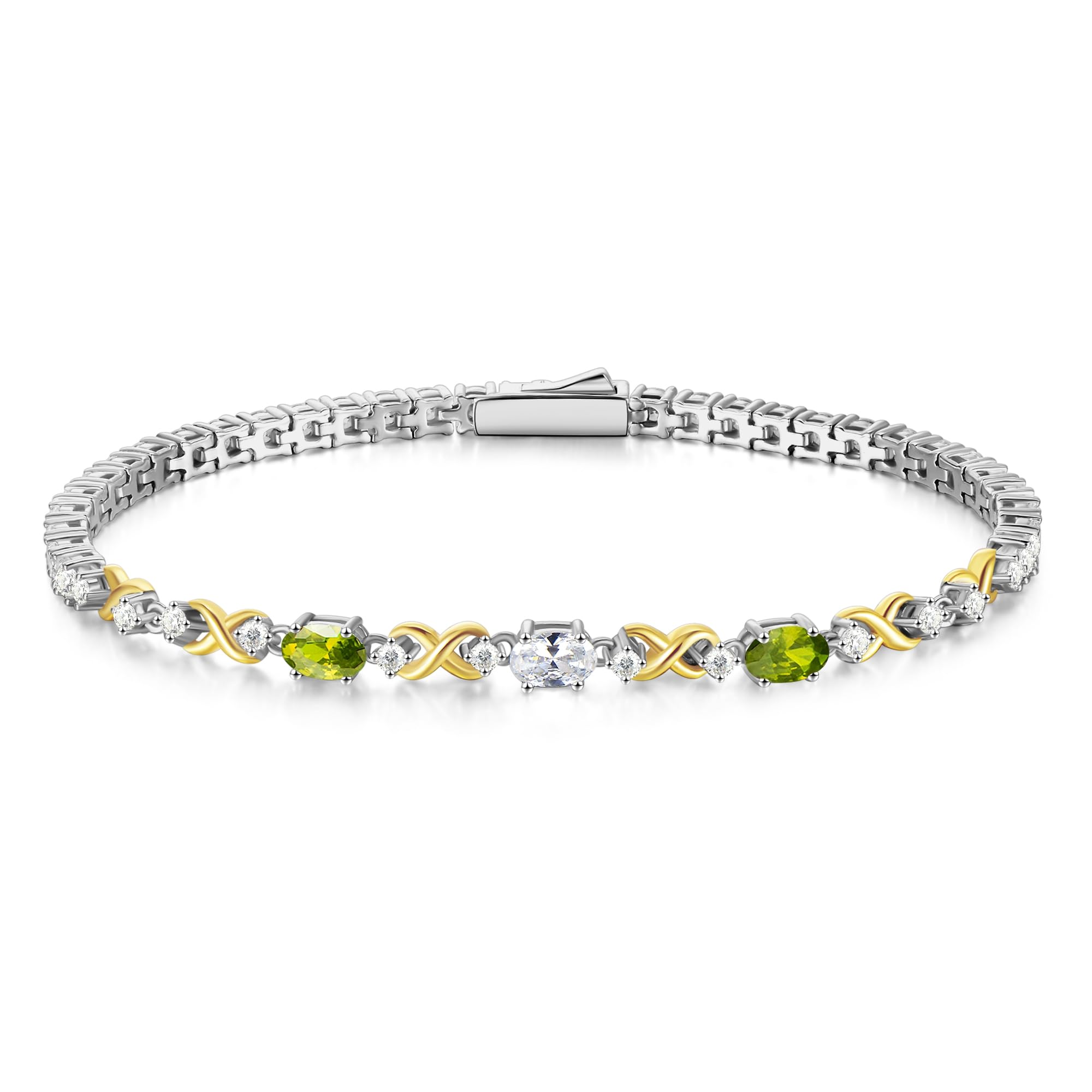 FANCIME Silber Tennisarmband für Damen, 925 Sterling Silber