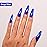 Imtiti Blue Gel Nail Polish, 0.5 Fl Oz Deep Blue Gel Polish Soak Off LED UV Spring Summer DIY Nail Art Starter Manicure Salon