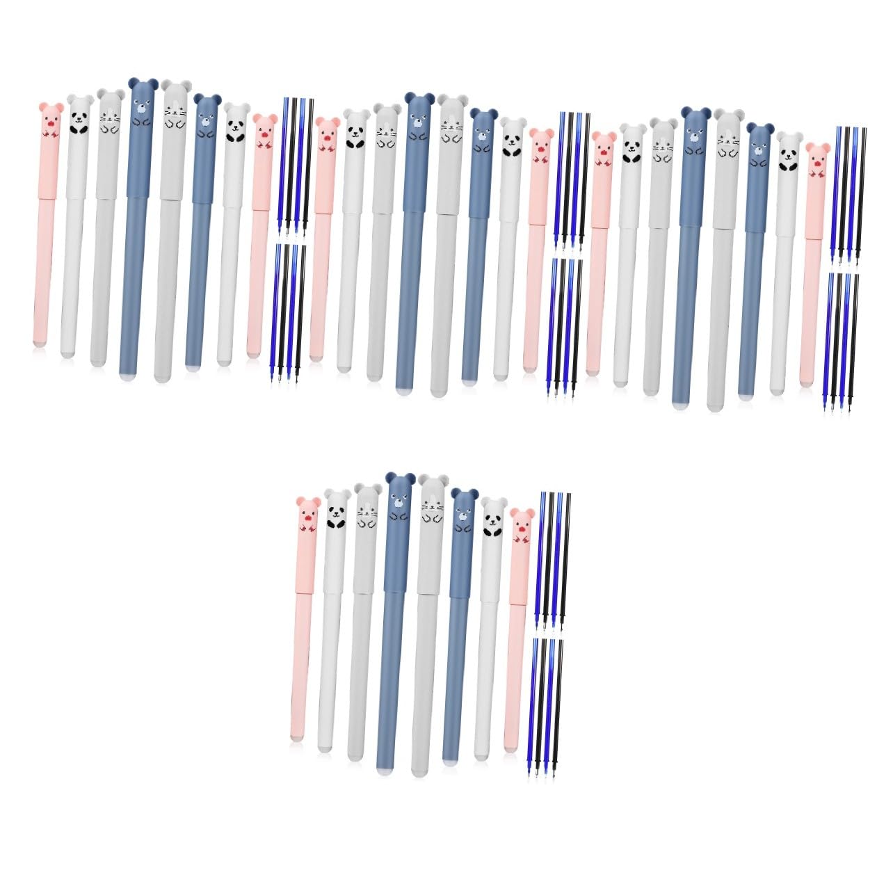 4 Set Penna A Sfera Cancellabile Forniture Trasparente Evidenziatori Penne Cancellabili Penne Cancellabile Penna Per Per Firmare Plastica 8 Pezzi * 4