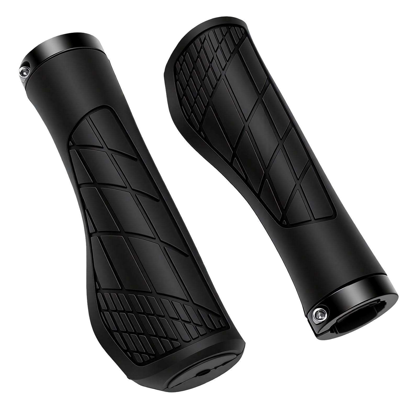 Wakects Impugnature Ergonomiche per Manubrio da Bicicletta, Impugnature per Mountain Bike in Gomma Morbida, Design Antiscivolo e Ammortizzante, Facile Installazione Elastica per il Pendolarismo su