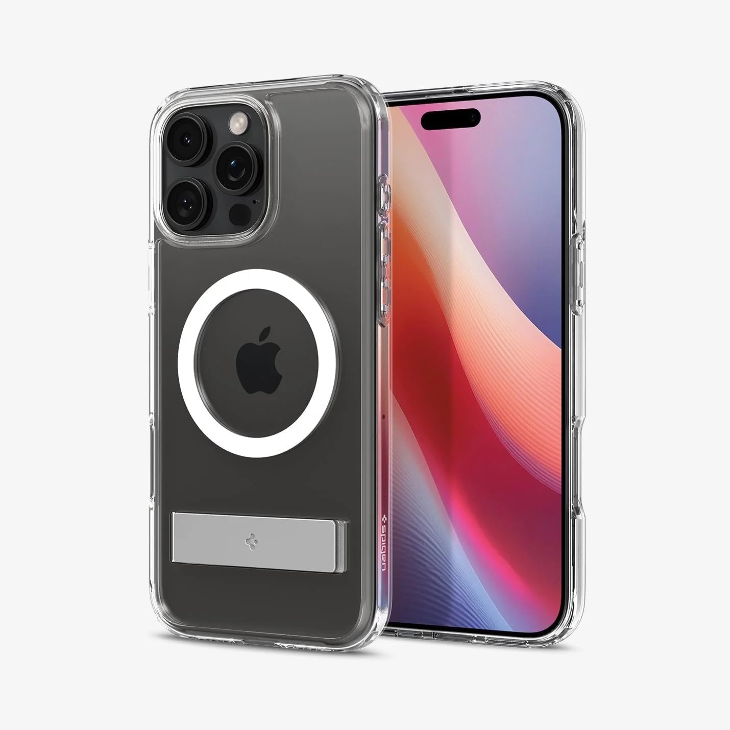 Spigen Slim Armor Essential S MagFit Designed for iPhone 16 Pro Max Case [Military-Grade Protection] Compatible with MagSafe - Crystal Clear