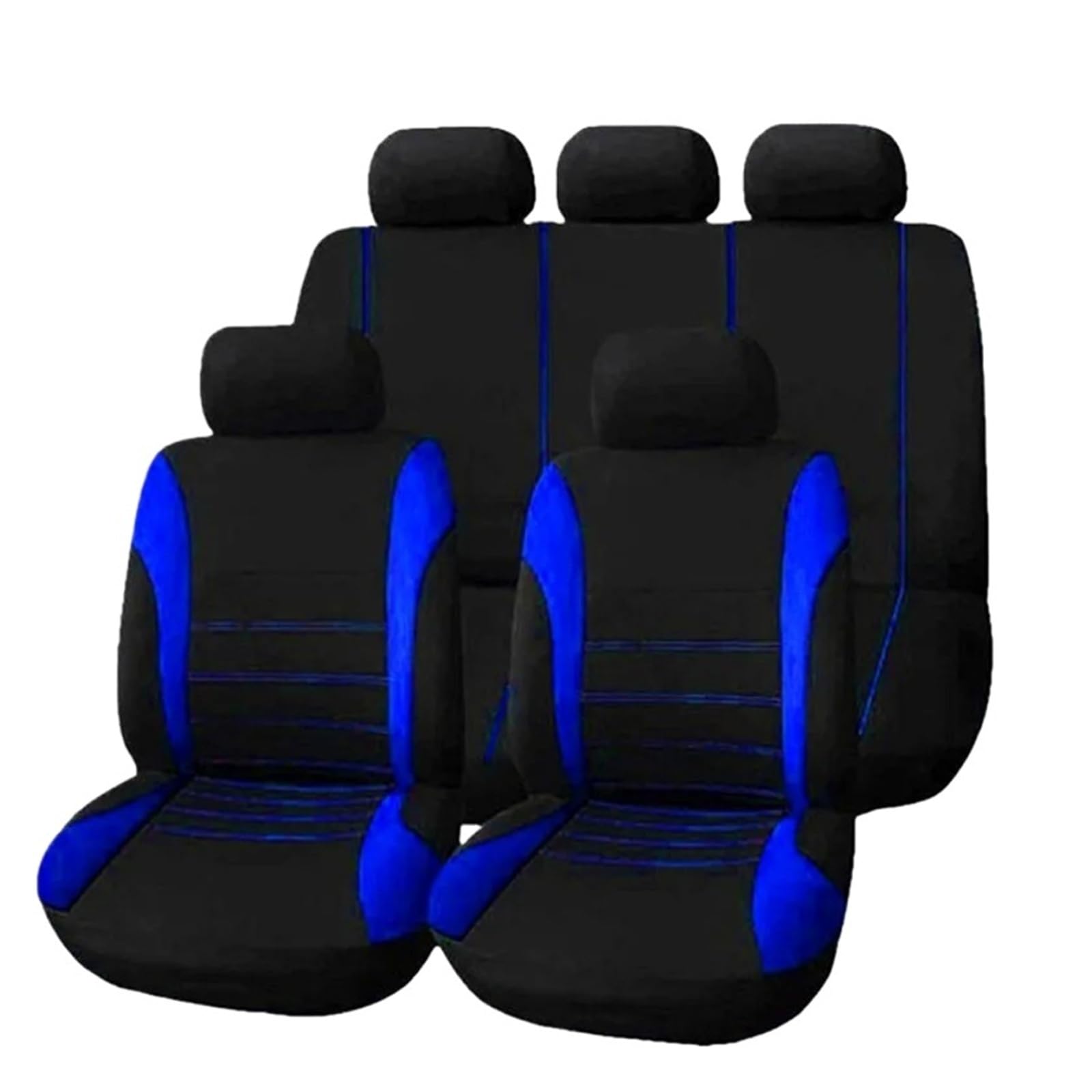Funda para Asiento Coche Piezas Automóvil Tela Poliéster Juego 2/4/9 Cojín Delantero/Trasero Universal para Las Cuatro Estaciones Cubre Universal