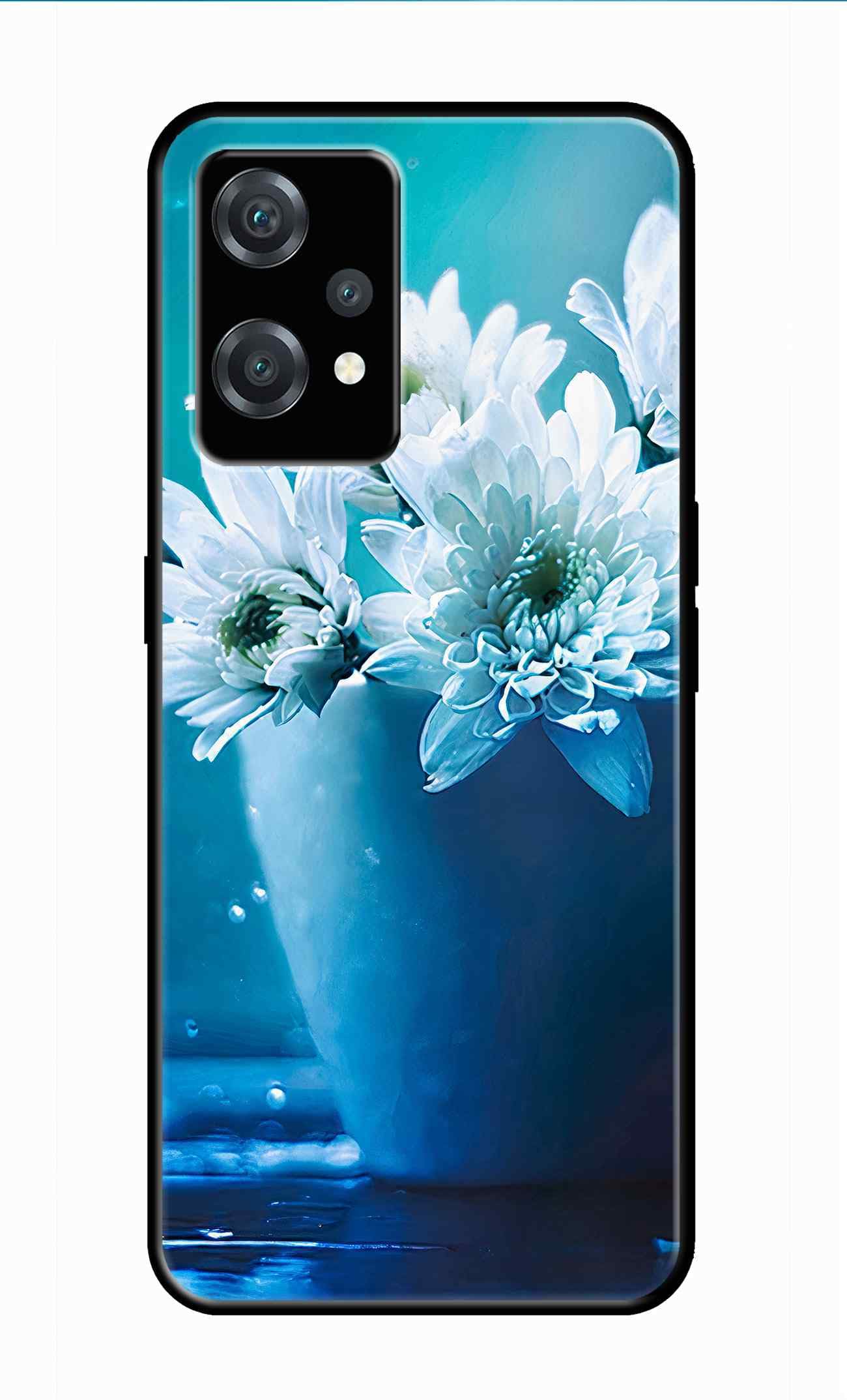 Metal TPU Printed Back Cover for OnePlus Nord CE 2 Lite 5G (Flower Vase) 360 Degree Protection | Camera Protection -25092024(C)