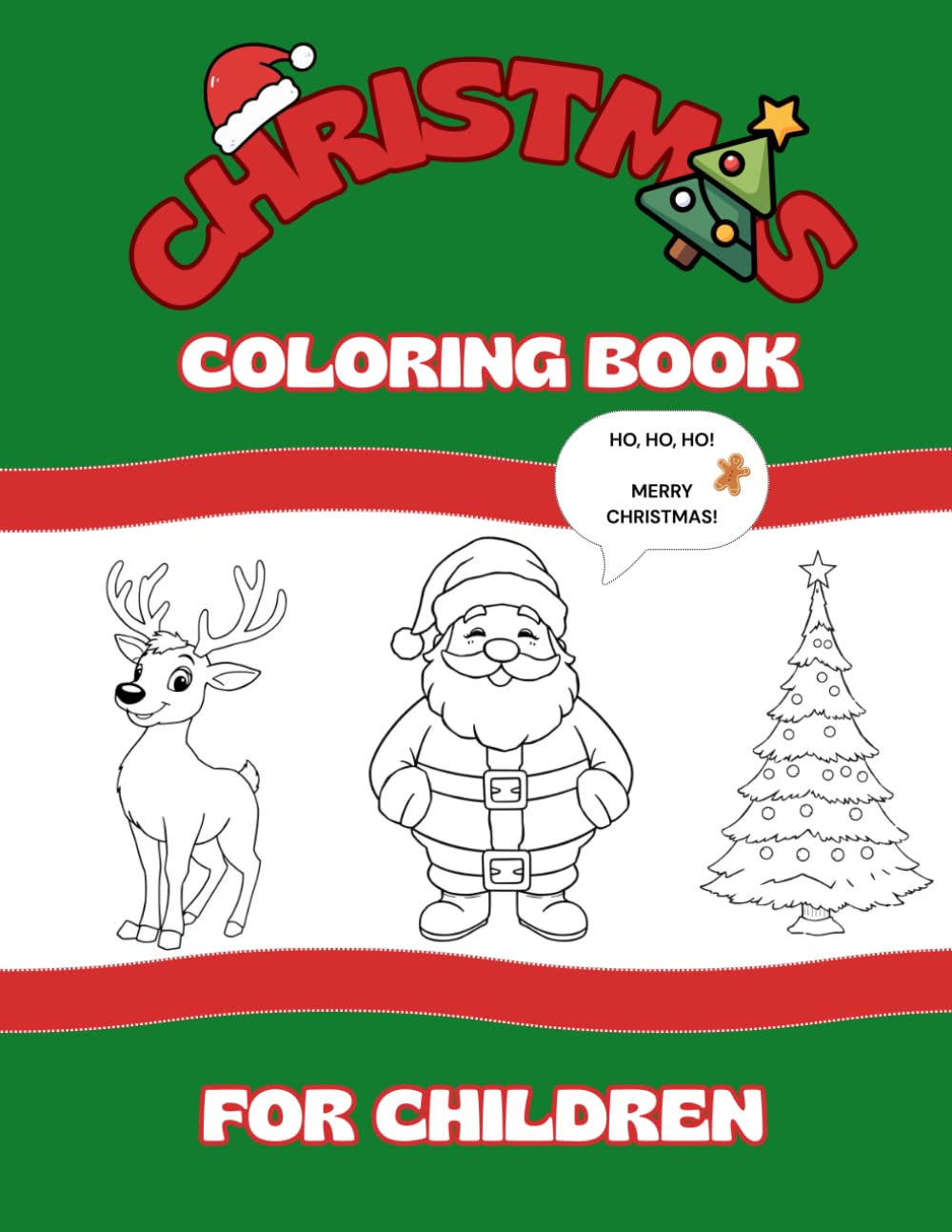 Christmas coloring book for children