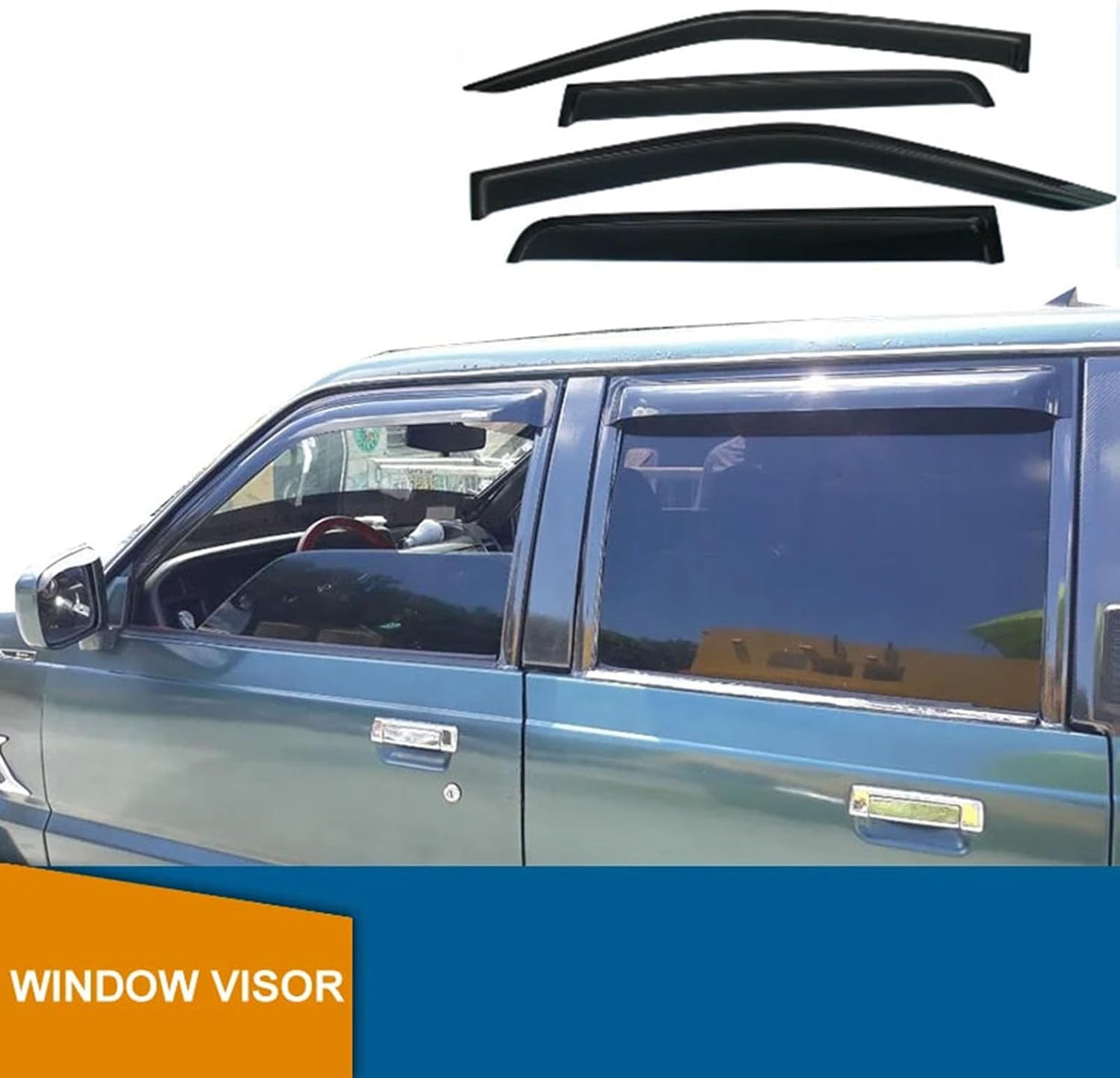 Wind Deflectors Fits Land Rover Discovery Sport 2014-Up 2-Pcs Set