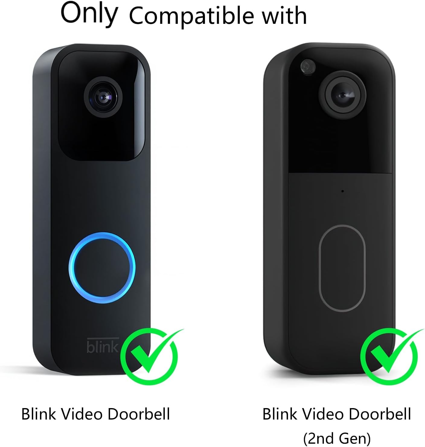 Compatibility diagram showing Blink Video Doorbell and Blink Video Doorbell 2nd Gen