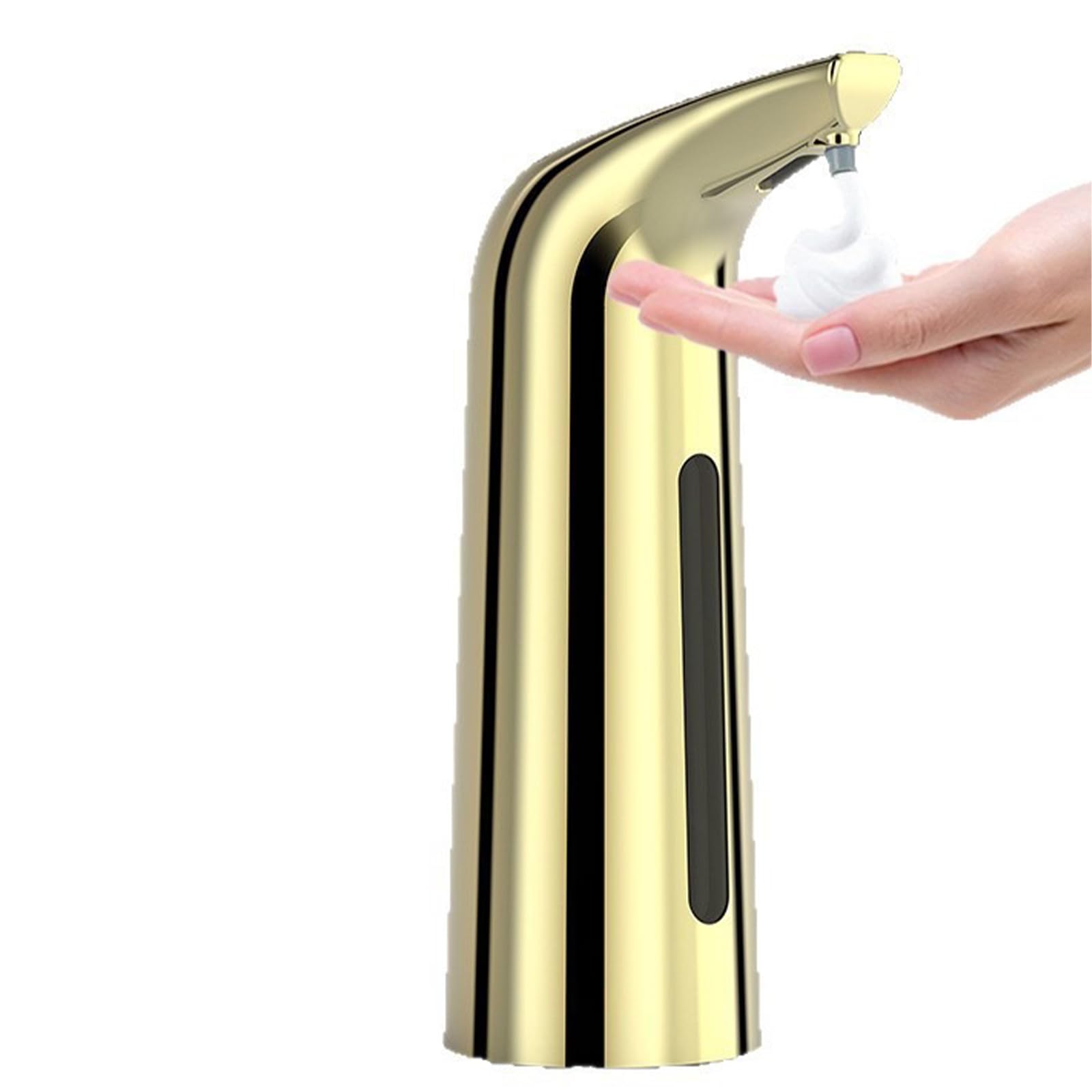 Dispenser Automatico di Sapone in Schiuma Color Oro, 4 Livelli Regolabili, Dispenser Touchless da 400 Ml per Bagno E Cucina