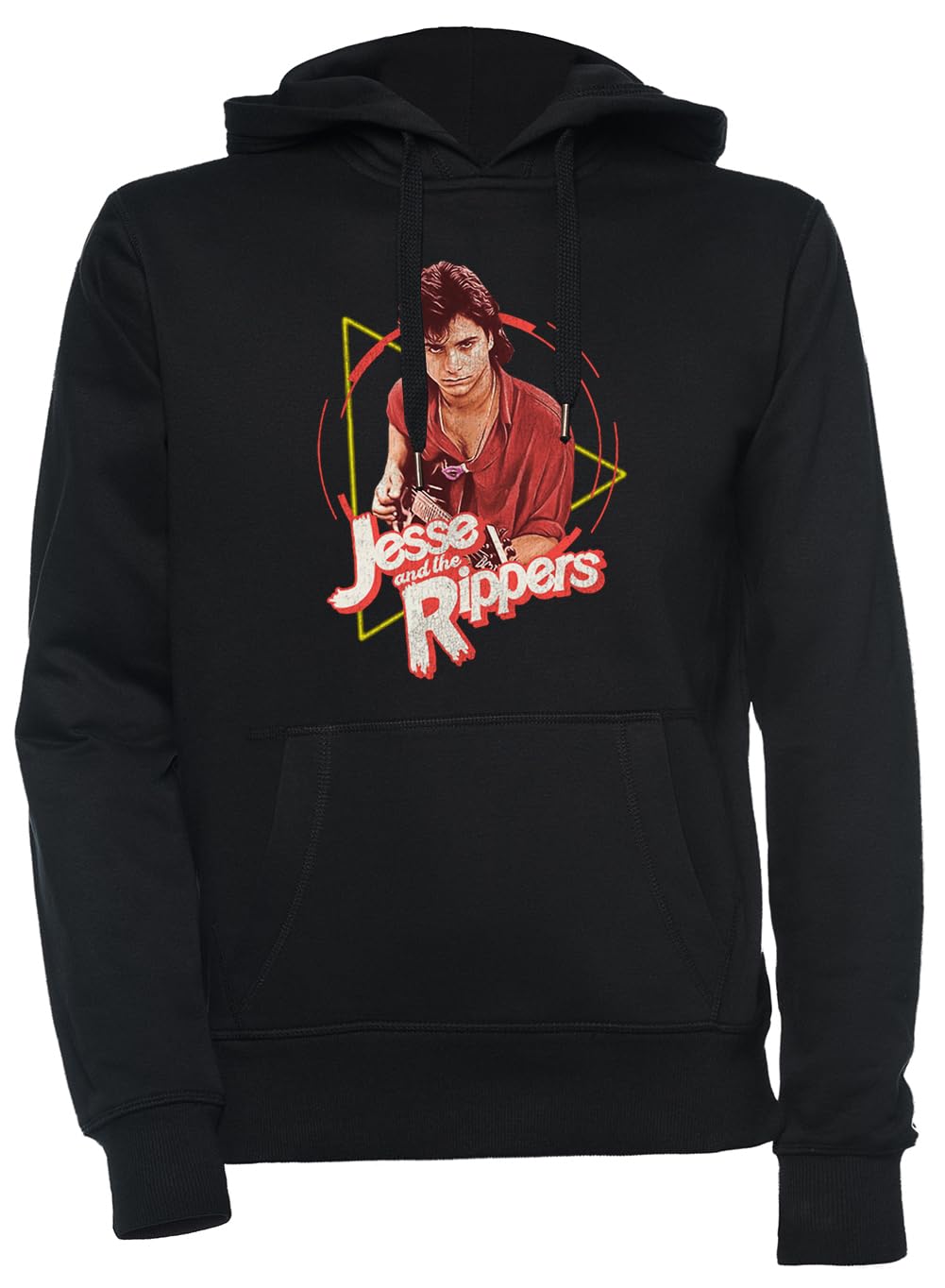 Luxogo TV Série Populaire Musique Unisex Nero Felpa con Cappuccio Uomo Donna Unisex Black Jumper Men's Women's
