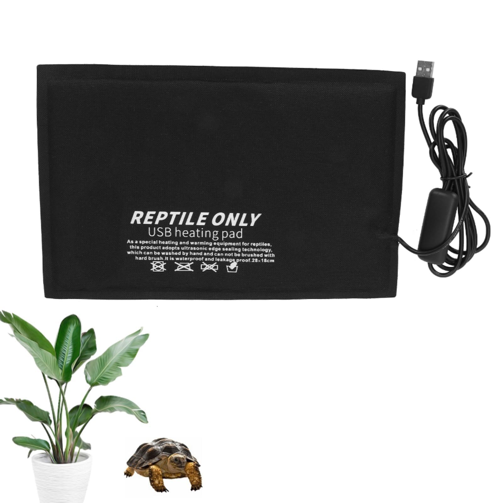 Tapis chauffant terrarium USB avec contrôle température pour serpent et lézard
