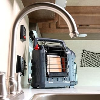 Mr. Heater F232017 MH9BXRV Buddy Grey Indoor-Safe Portable RV Radiant Heater (4,000-9,000-BTU)
