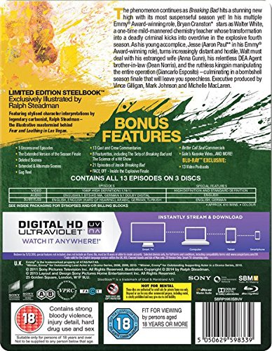 Breaking Bad: Season 4 - Zavvi Steelbook (Includes UltraViolet Copy) Blu-ray - Regions A and B