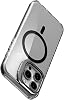 Luxo Series High Quality Case Compatible with Magsafe for Minesk iphone 16 Pro Max Ultra Transparent Appearance And Ergonomic Design With Stand (Black, 16 Pro Max)