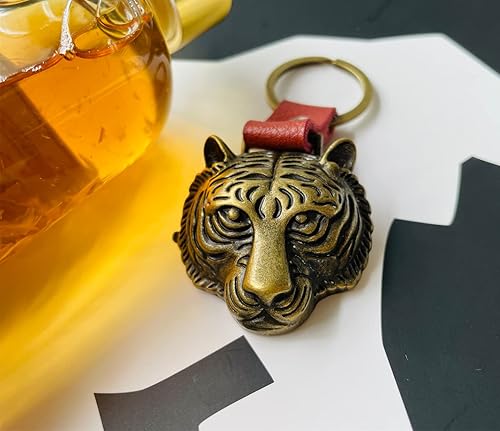 Miniatura 4 de FineUwork 10 llaveros para abridor de botellas de cerveza de tigre, accesorios geniales de llavero de anime, organizador de llavero gótico para