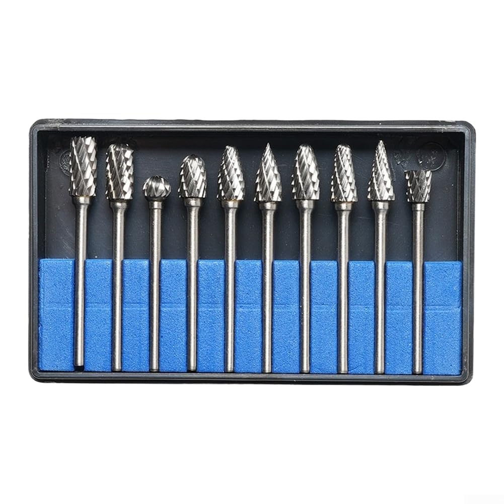 Juego Fresas Rotativas Carburo 10pcs Metal para madera Juego