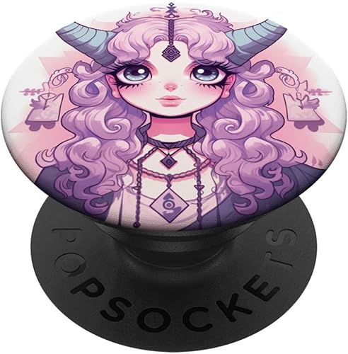 PopSockets estéticos de anime Kawaii Girl Baphomet PopGrip intercambiables
