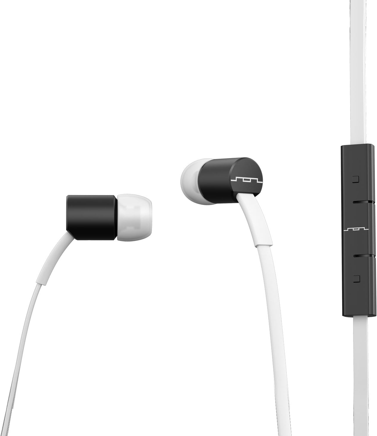SOL REPUBLIC Jax Wired 3-Button In-Ear Headphones, Apple Compatible, Tangle Free Cable, In-Ear Noise Isolation, 4 Ear Tip Sizes, Great For Calls, 1111-31 White