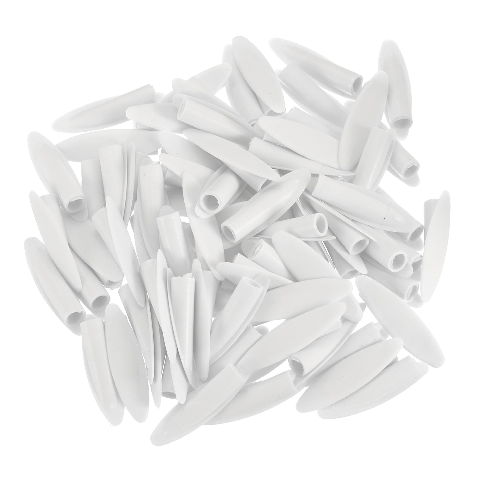 uxcell 50Pcs Plastic Pocket Hole Plugs, 9mm Slant Hole Caps for Pocket Hole Jig Wood Working Tool Accessories, White