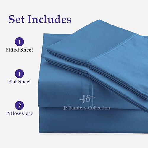 Miniatura 3 de JS Sanders Collection 100 % algodón egipcio, litera universal XL-V, la mejor ropa de cama para barcos XL-V, se adapta a colchones de hasta 8