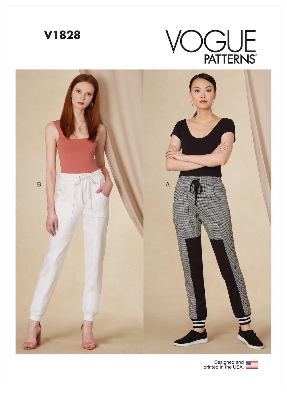Patrons de jupe et pantalon Vogue V1828A pour créer vos tenues de bureau et de weekend