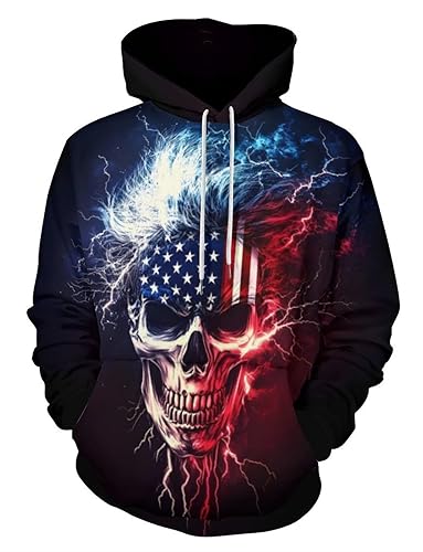 Unisex 3D Digital Print Sweatshirts Hooded Top Galaxy Pattern Pullover