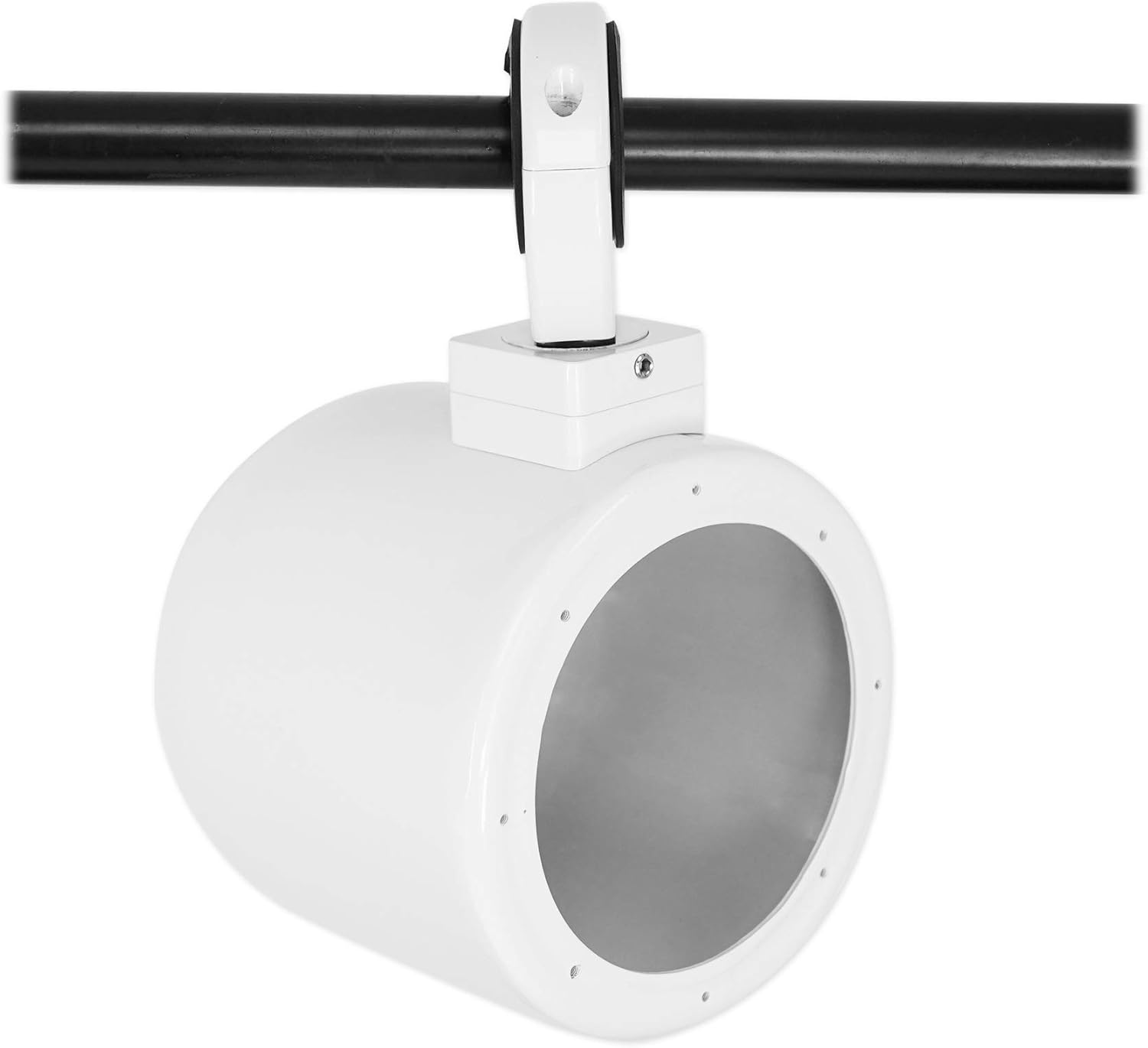 Rockville Pair MAC360W 360 Swivel Wakeboard Tower/Surface Mount Clamps, Marine-Grade Aluminum, Durable White Finish, Easy Install, for Marine Audio