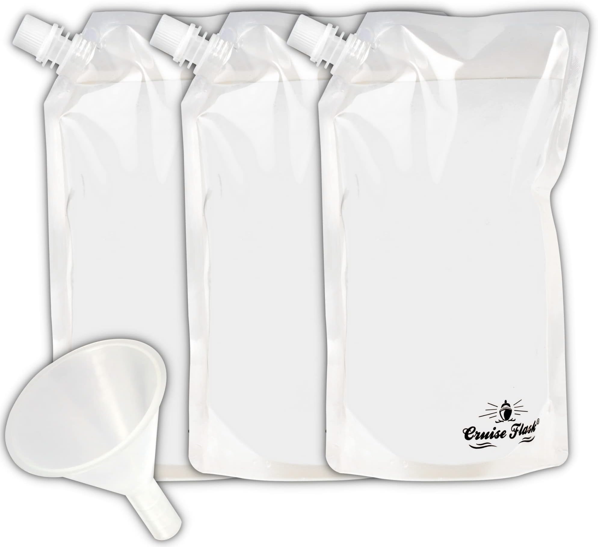 Collapsible Reusable Foldable Eco-Friendly 16 Oz Water Bottle – BPA Free - (3 pack)