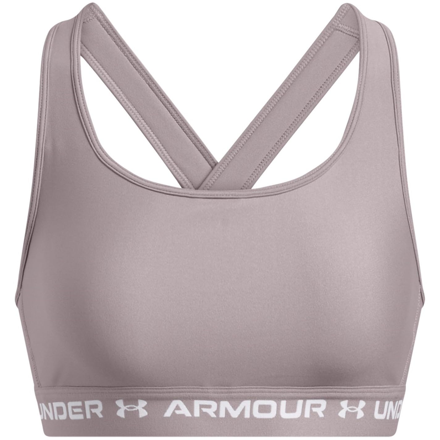 Under Armour Women's Grey Crossback Medium Impact Sports Bra L