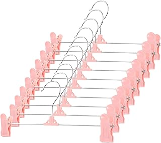 Cabilock 10pcs Hangers Dorm Essentials Closet Organization Towels Hanging Racks Pants Organizer Hanger for Pants Skirt Hanger with Clip Pants Hanger with Clip Hanger Clip Non-Slip Plastic